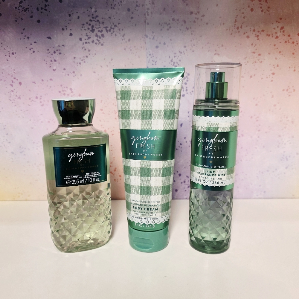 Bath and Body Works Gingham Fresh Body Care